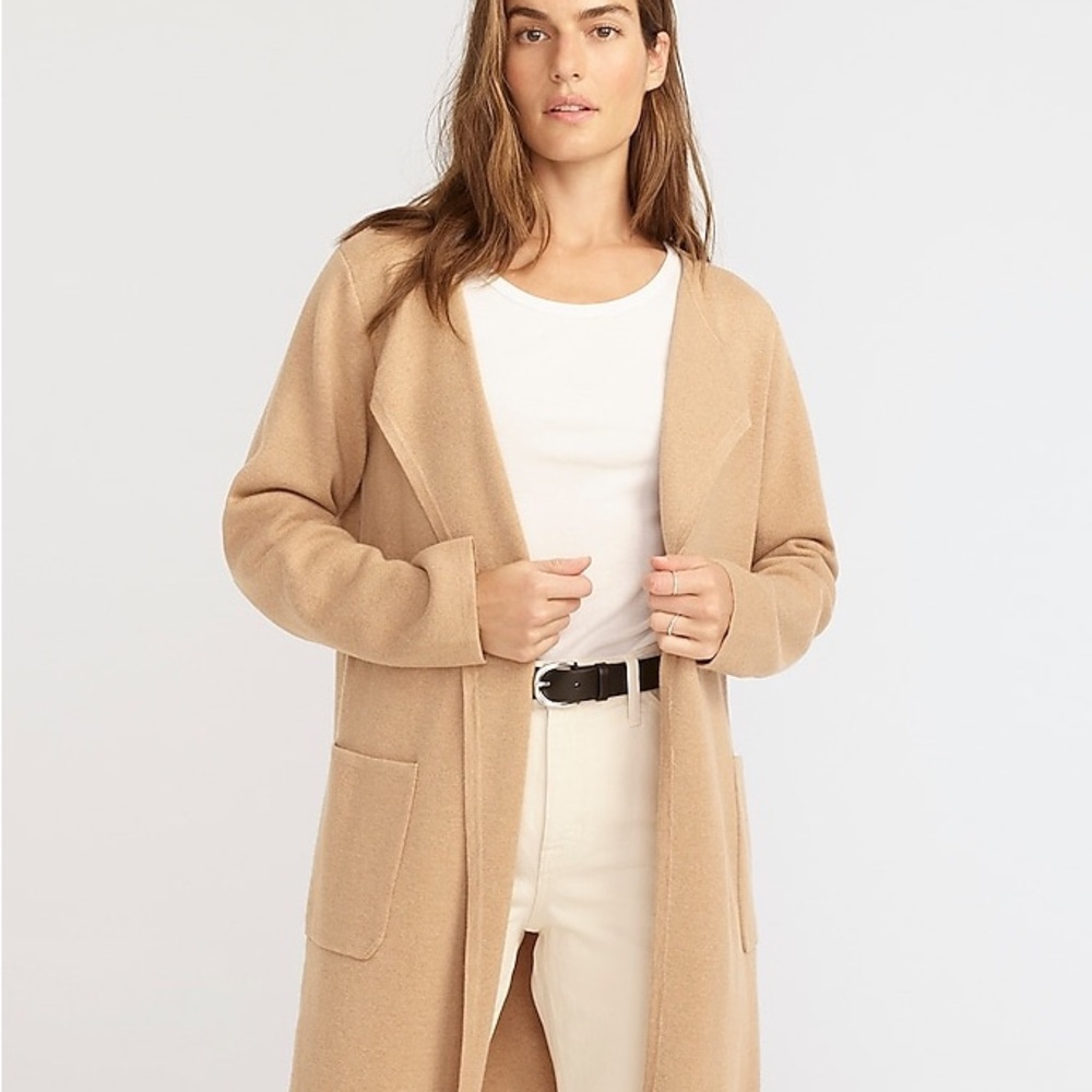 Jcrew Juliette collarless sweater-blaze